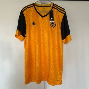 Adidas Kids Orange and Black Soccer Jersey